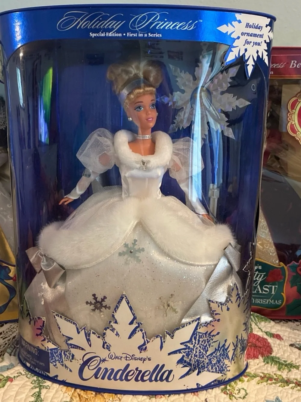 Disney Holiday Princess Cinderella Doll - White & Blue Gown